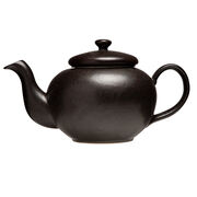 Black ceramic teapot